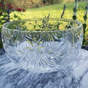 Large Cut Glass Bowl